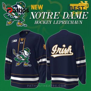 Notre Dame Leprechaun Limited Edition Hockey Jersey 2025 1 notre dame leprechaun limited edition hockey jersey 2025 2 0zsul