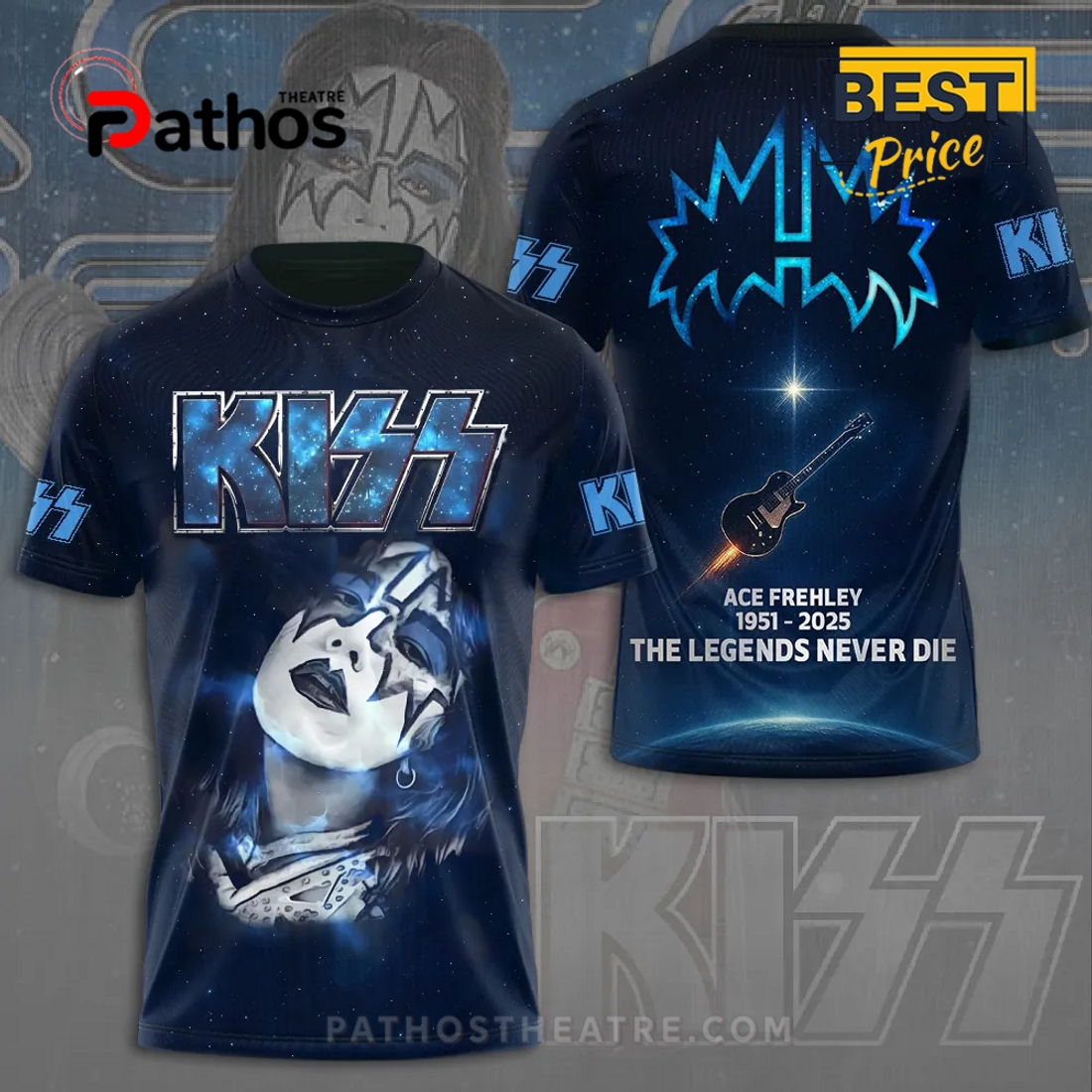 Ace Frehley 1951 – 2025 The Legends Never Die Shirt Ace Frehley 1951 – 2025 The Legends Never Die Shirt