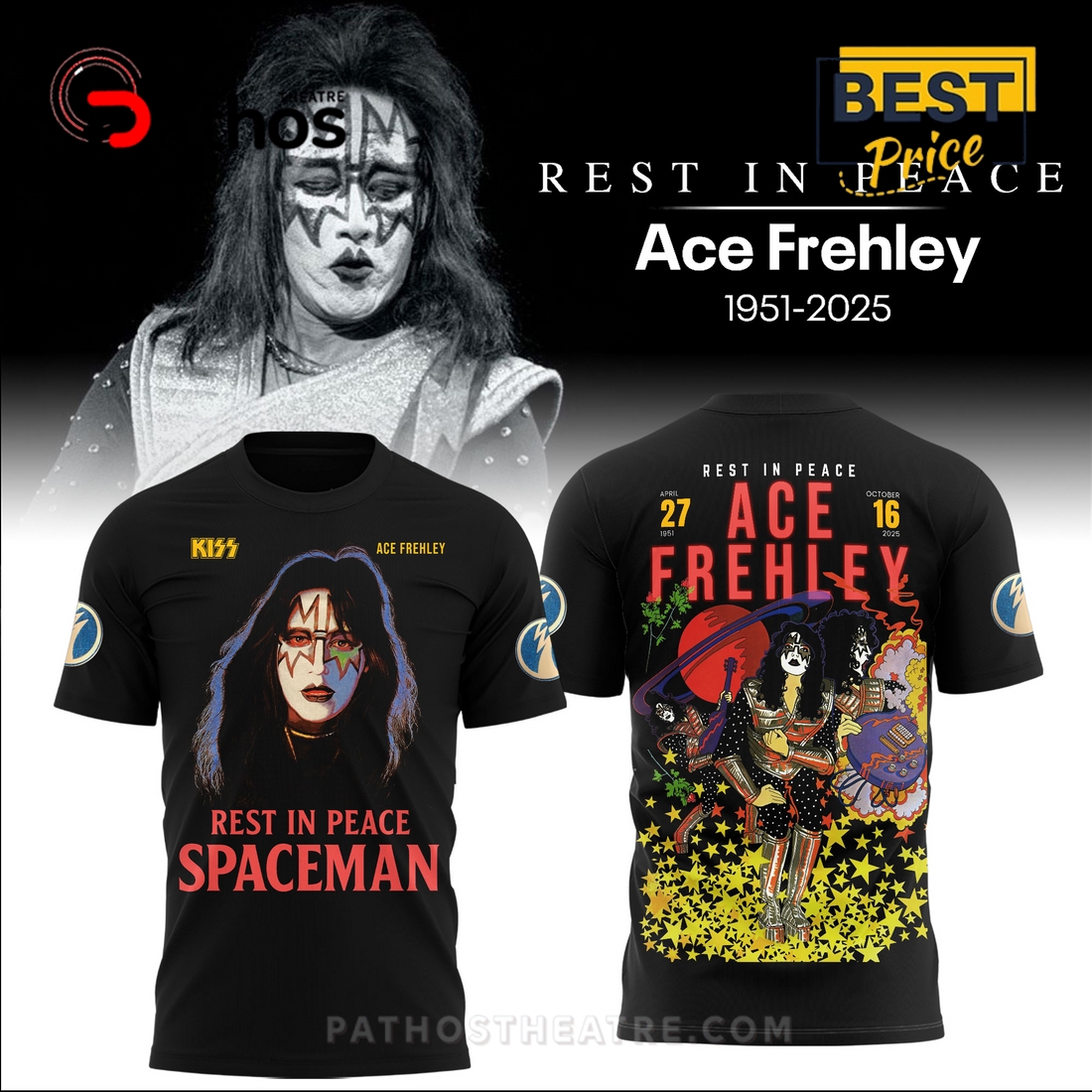 Ace Frehley Founding Guitarist For KISS Hoodie 2025 Ace Frehley Founding Guitarist For KISS Hoodie 2025