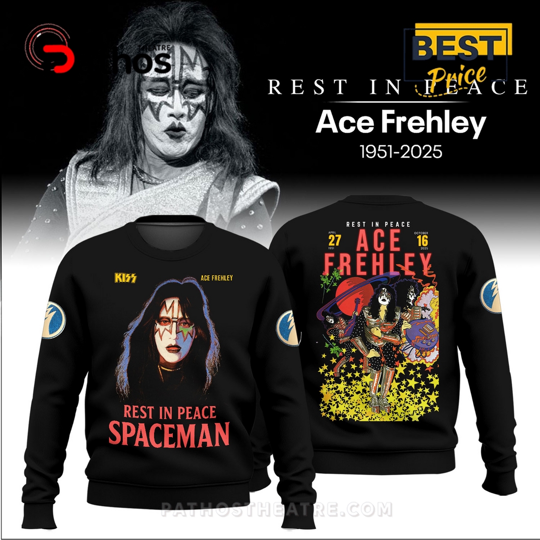 Ace Frehley Founding Guitarist For KISS Hoodie 2025 Ace Frehley Founding Guitarist For KISS Hoodie 2025