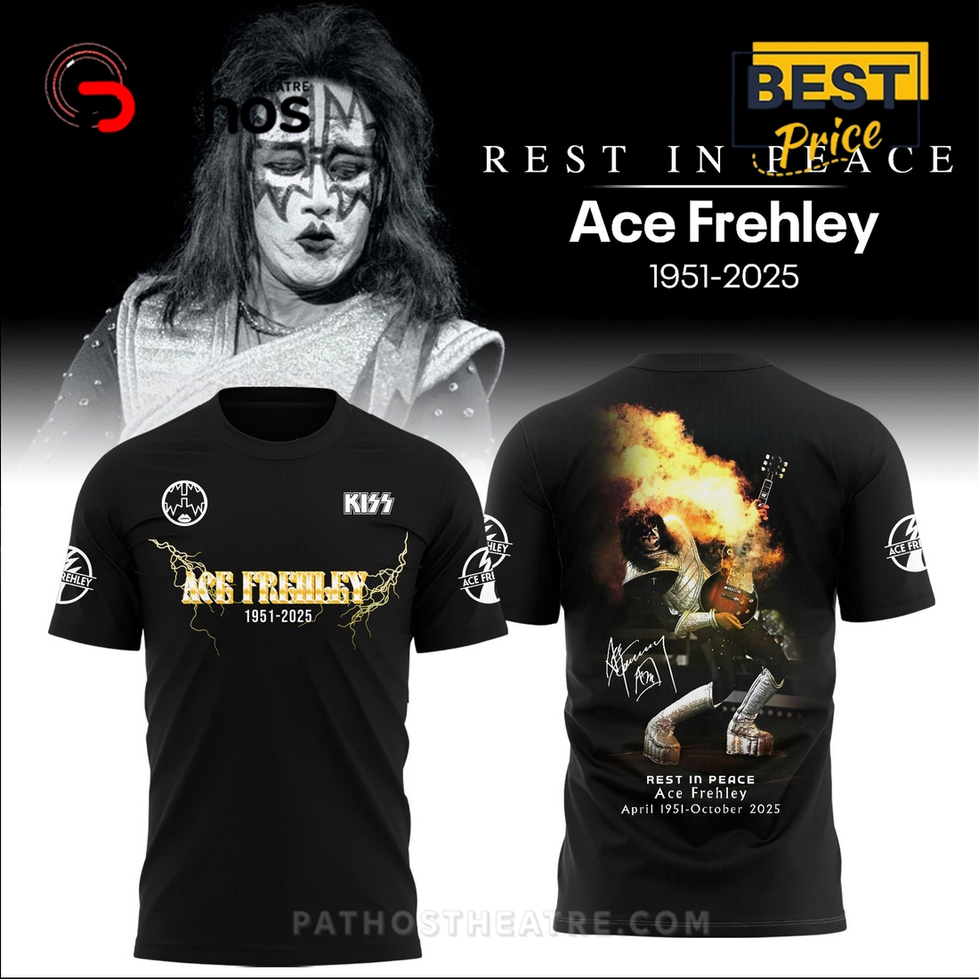 Ace Frehley Rest in Peace Hoodie 2025 Ace Frehley Rest in Peace Hoodie 2025