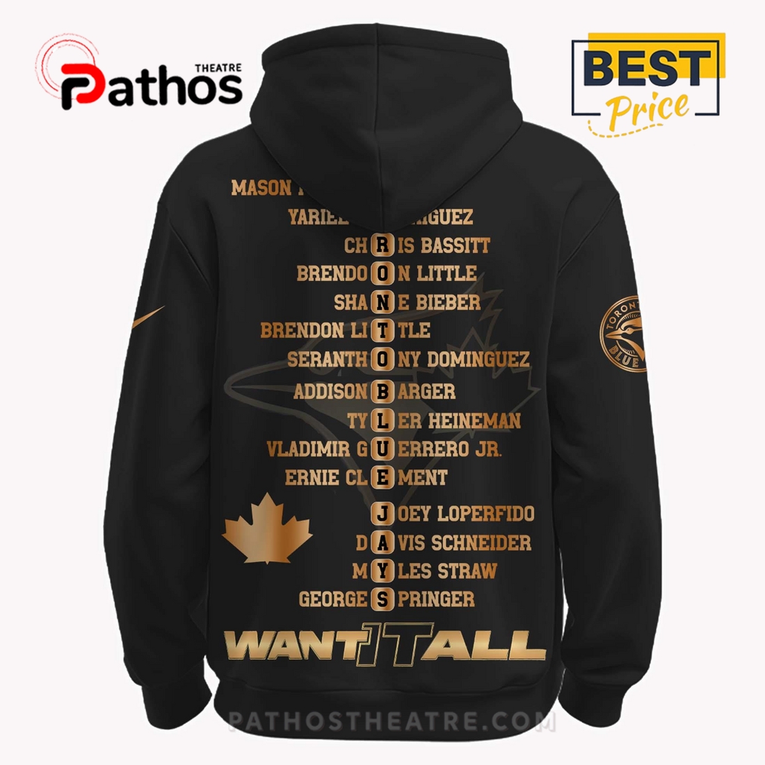 Blue Jays x American League Champions Gold Edition Hoodie And Cap Blue Jays x American League Champions Gold Edition Hoodie And Cap