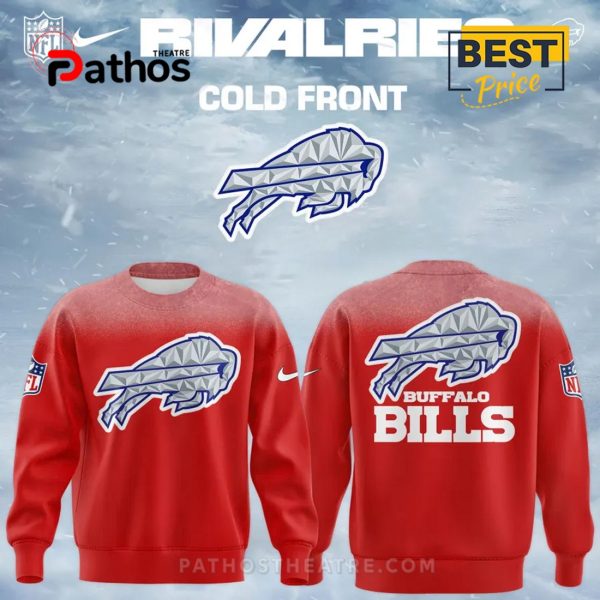 Buffalo Bills 2025-2026 Rivalries Cold Front Red Hoodie