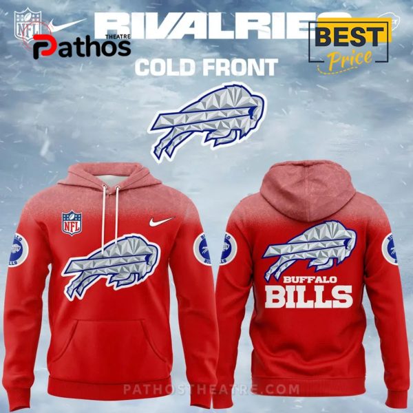 Buffalo Bills 2025-2026 Rivalries Cold Front Red Hoodie, Cap
