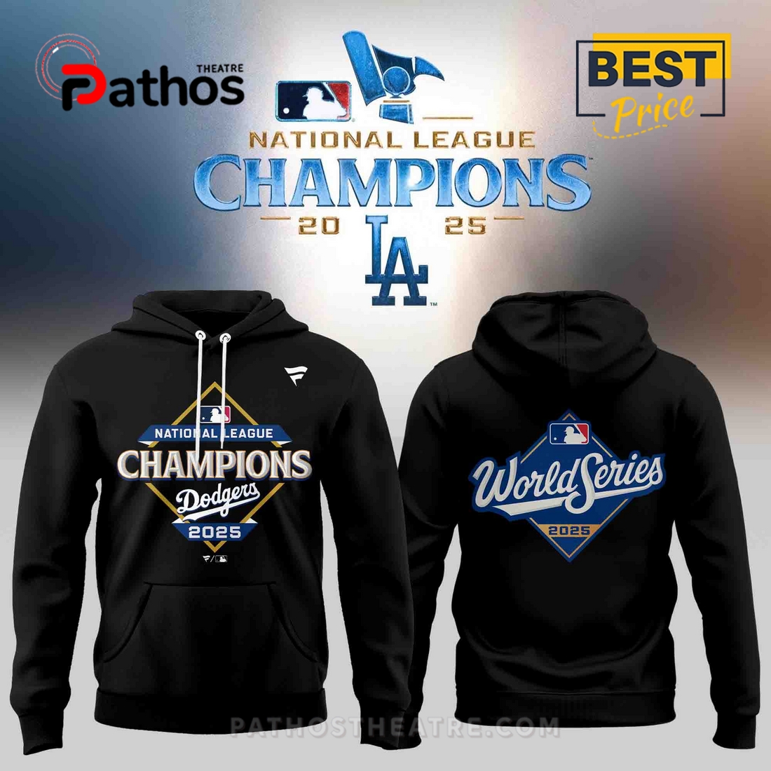 Dodgers 2025 National League Champions Limited Edition Hoodie Dodgers 2025 National League Champions Limited Edition Hoodie
