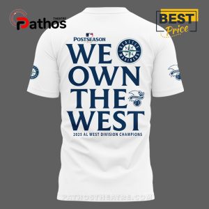 seattle mariners white 2025 al west division champions locker shirt 3 Srl3e