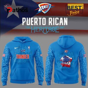 OC Thunder Puerto Rican Heritage 2025 Combo Hoodie And Cap