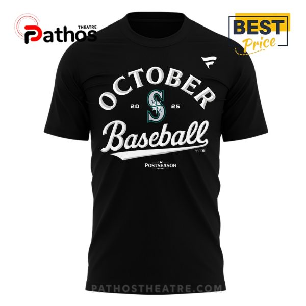 Limited Edition Seattle Mariners October Black Hoodie 2025