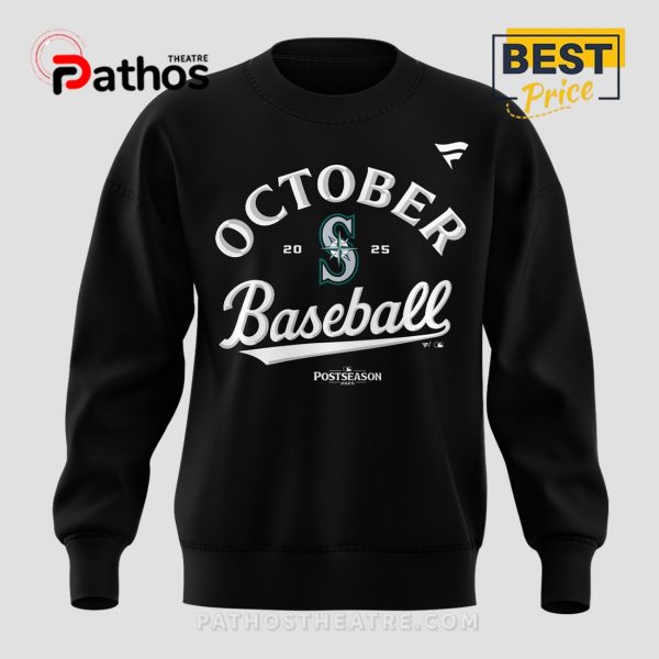 Limited Edition Seattle Mariners October Black Hoodie 2025