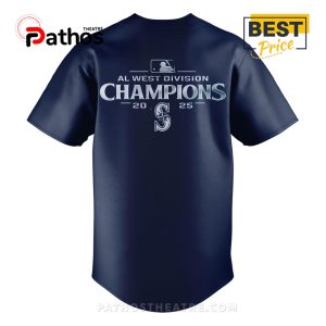 seattle mariners navy 2025 west division champions baseball jersey 3 jj2Tg
