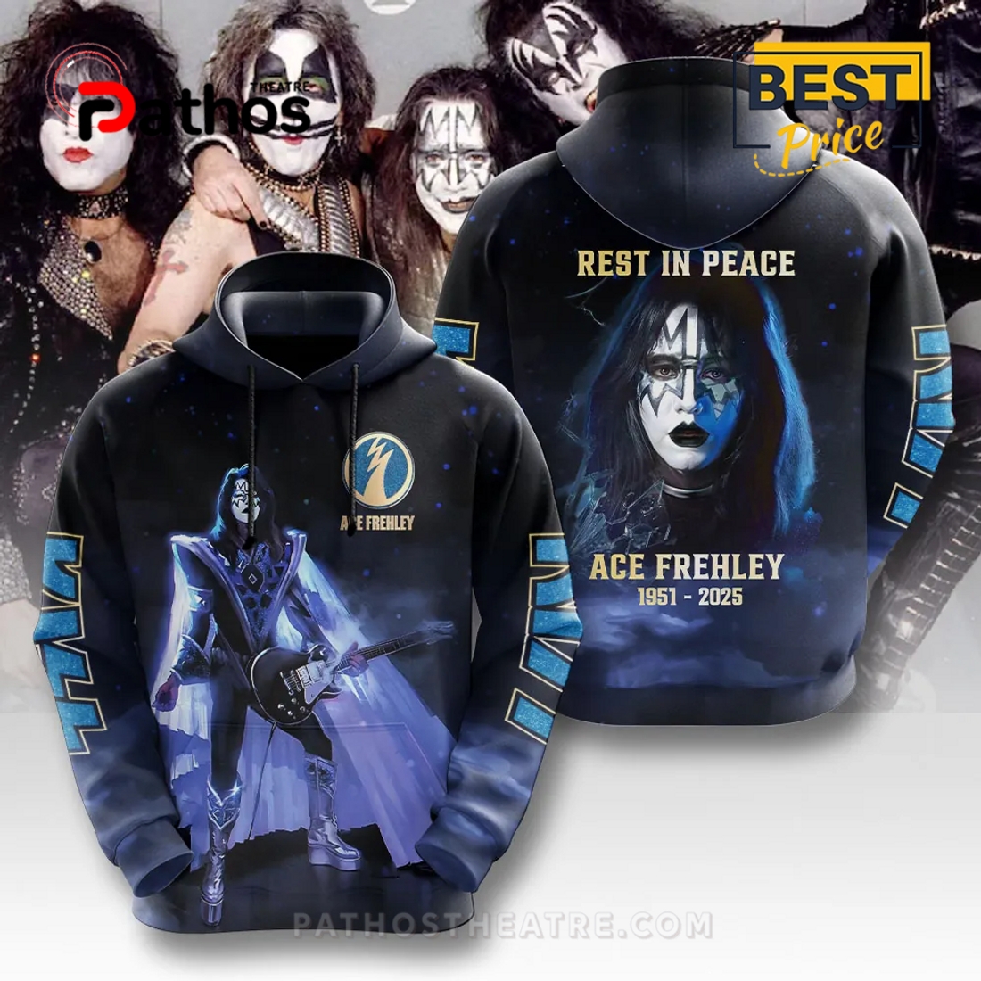 R.I.P Ace Frehley Thank You For The Memories Limited Edition Hoodie R.I.P Ace Frehley Thank You For The Memories Limited Edition Hoodie