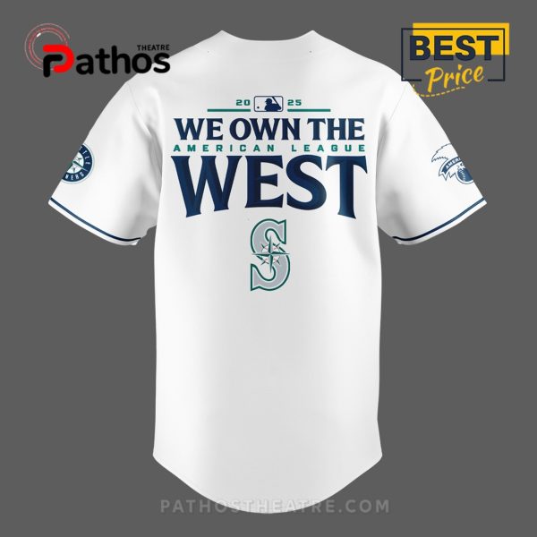 Seattle Mariners 2025 AL West Division Champions Baseball Jersey
