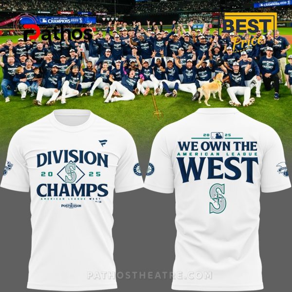 Seattle Mariners 2025 AL West Division Champions Shirt