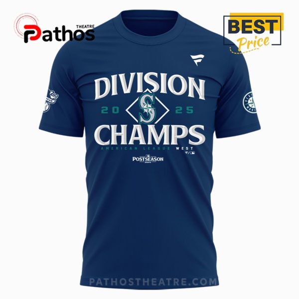 Seattle Mariners Blue 2025 AL West Division Champions Locker Shirt