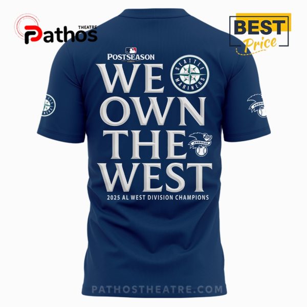 Seattle Mariners Blue 2025 AL West Division Champions Locker Shirt