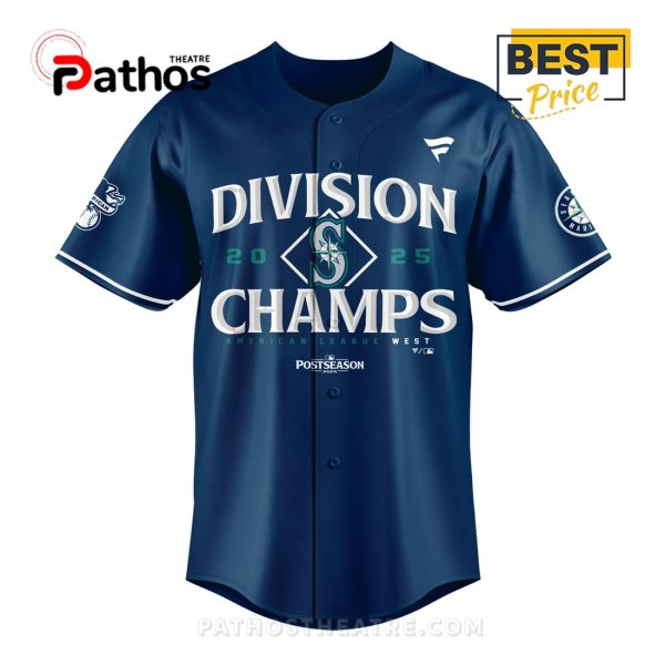 Seattle Mariners Navy 2025 Division Champions Baseball Jersey