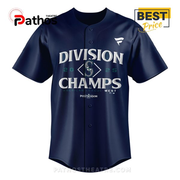 Seattle Mariners Navy 2025 West Division Champions Baseball Jersey