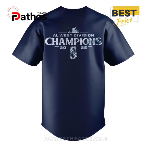 Seattle Mariners Navy 2025 West Division Champions Baseball Jersey