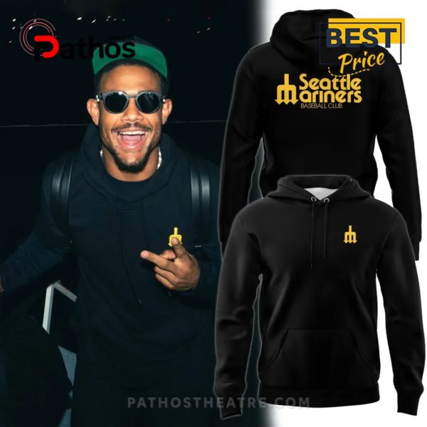 Seattle Mariners Trident Logo Black Hoodie – Limited Edition