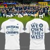 Seattle Mariners White 2025 AL West Division Champions Locker Shirt