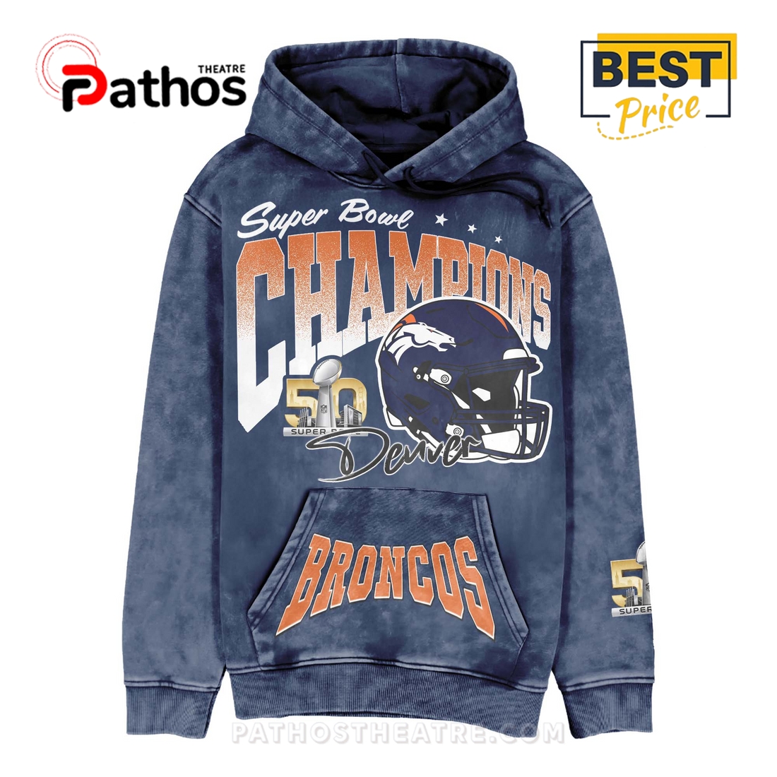Super Bowl 50 2015-Denver Broncos Hoodie Super Bowl 50 2015-Denver Broncos Hoodie