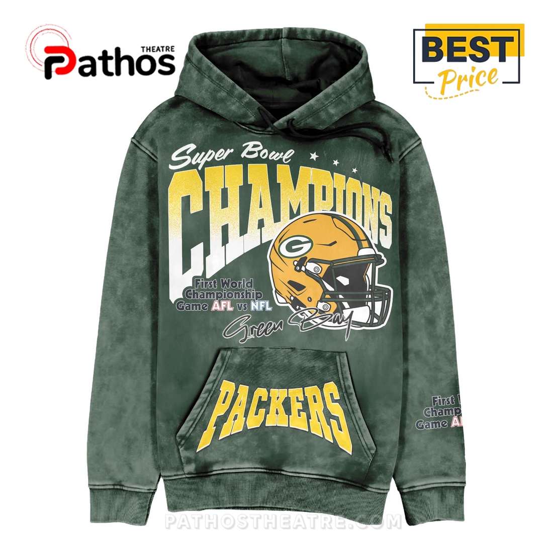 Super Bowl I 1966-Green Bay Packers Hoodie Super Bowl I 1966-Green Bay Packers Hoodie