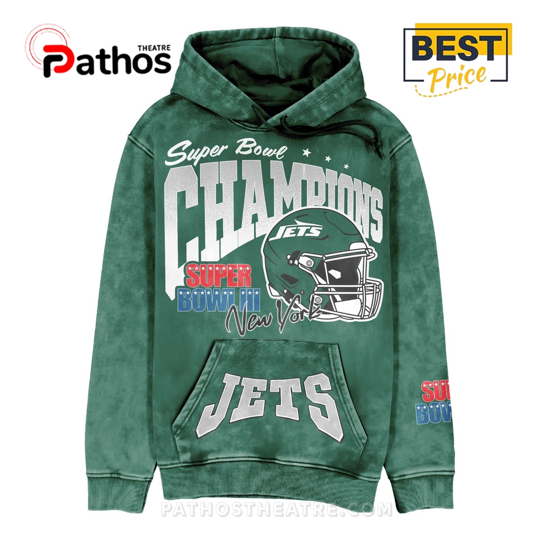 Super Bowl III 1968-New York Jets Hoodie Super Bowl III 1968-New York Jets Hoodie