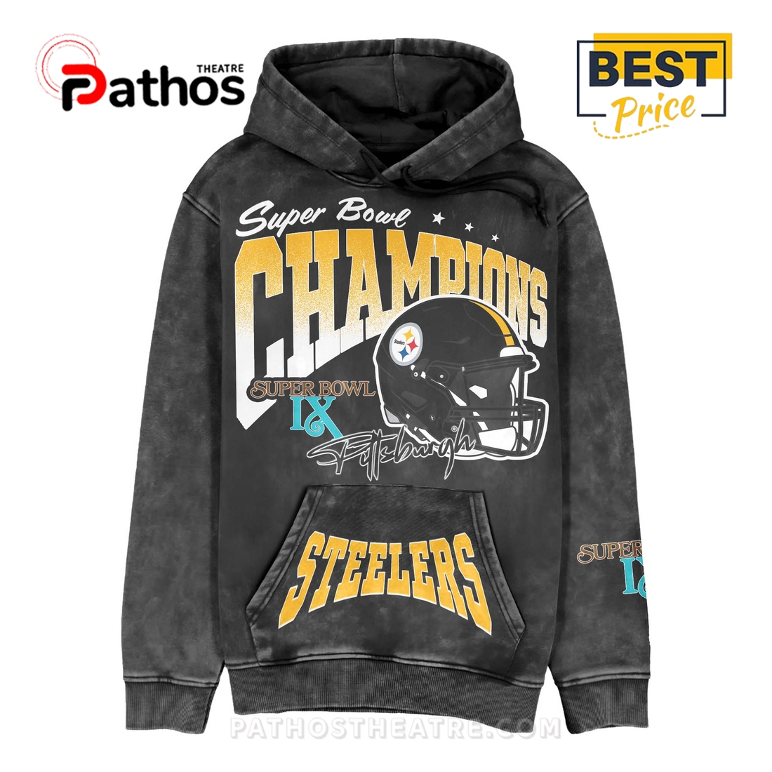 Super Bowl IX 1974-Pittsburgh Steelers Hoodie Super Bowl IX 1974-Pittsburgh Steelers Hoodie