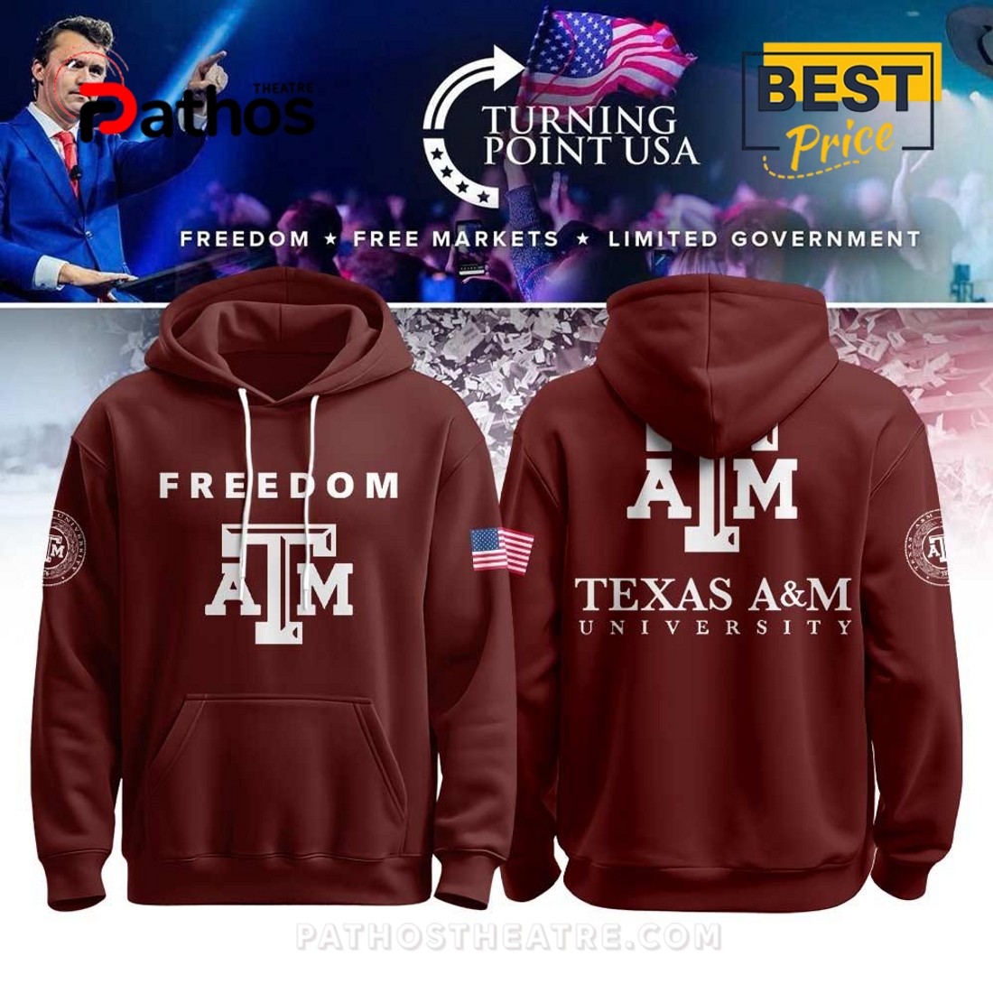 Texas A&M Campus Freedom Limited Edition Hoodie 2025 Texas A&M Campus Freedom Limited Edition Hoodie 2025