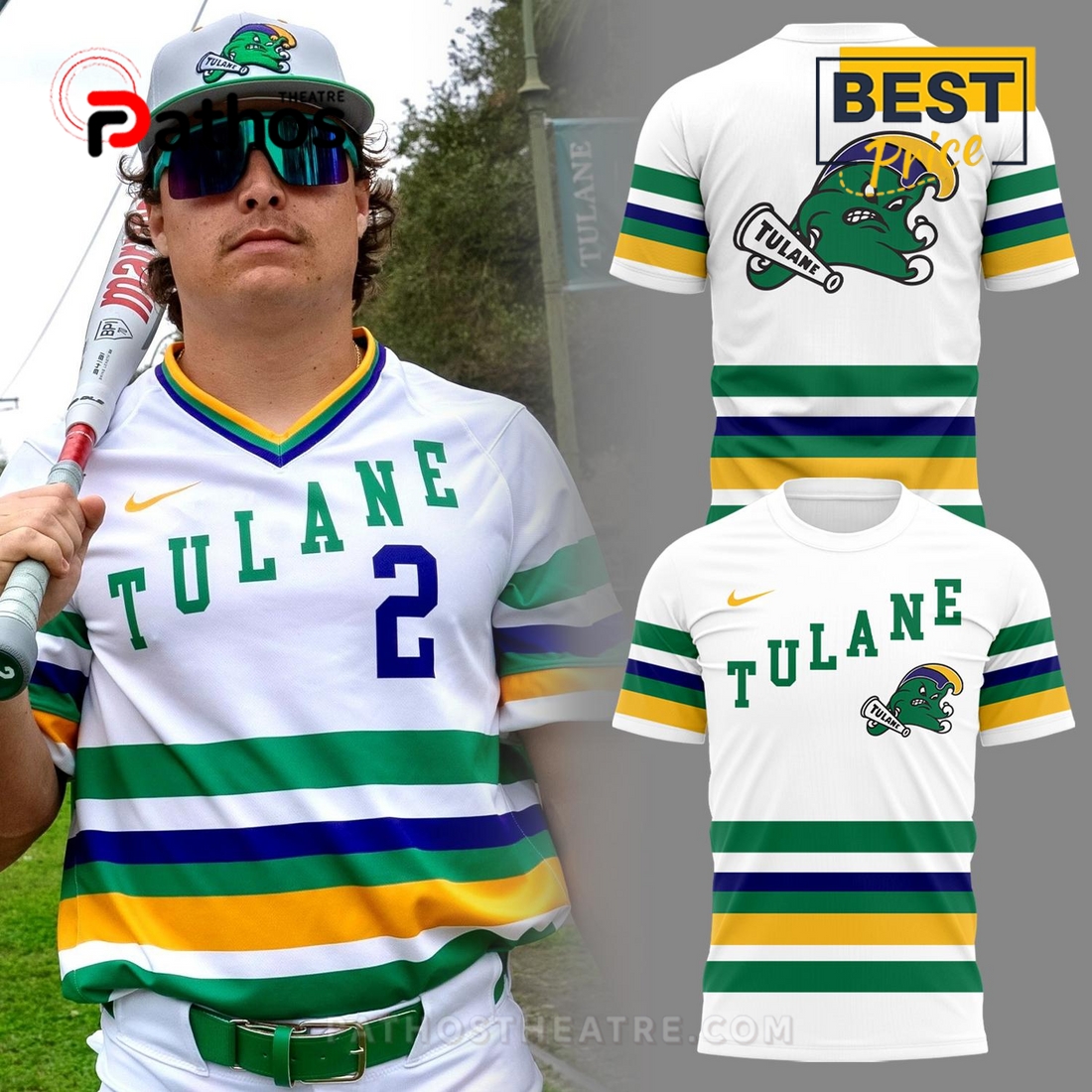 Tulane Green Wave Nike Mardi Gras Hoodie 2025 Tulane Green Wave Nike Mardi Gras Hoodie 2025