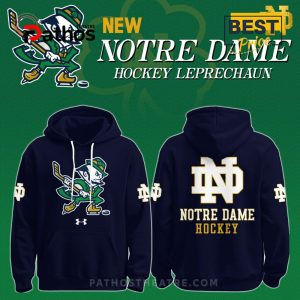 2025 Notre Dame Leprechaun Hockey Hoodie, Long Pants 2025 Notre Dame Leprechaun Hockey Hoodie, Long Pants