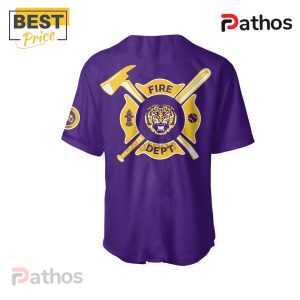 LSU Tigers x Firefighter Appreciation Purple Baseball Jersey 2 lsu tigers x firefighter appreciation purple baseball jersey 3 MyHBJ