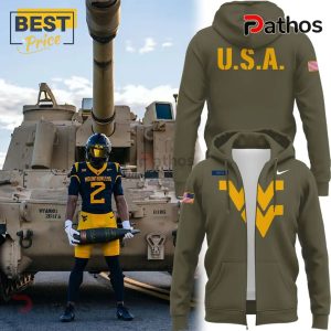 WVU Football Military Appreciation Hoodie Special Edition