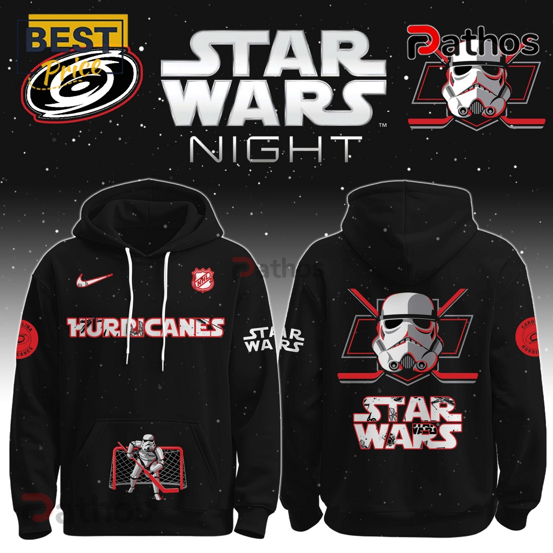 Carolina Hurricanes x Stormtrooper Limited Edition Hoodie 2025 Carolina Hurricanes x Stormtrooper Limited Edition Hoodie 2025