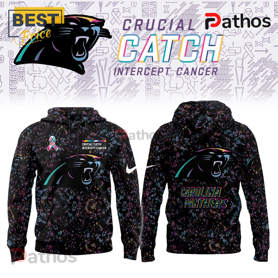 Carolina Panthers Crucial Catch Limited Hoodie, Cap Carolina Panthers Crucial Catch Limited Hoodie, Cap