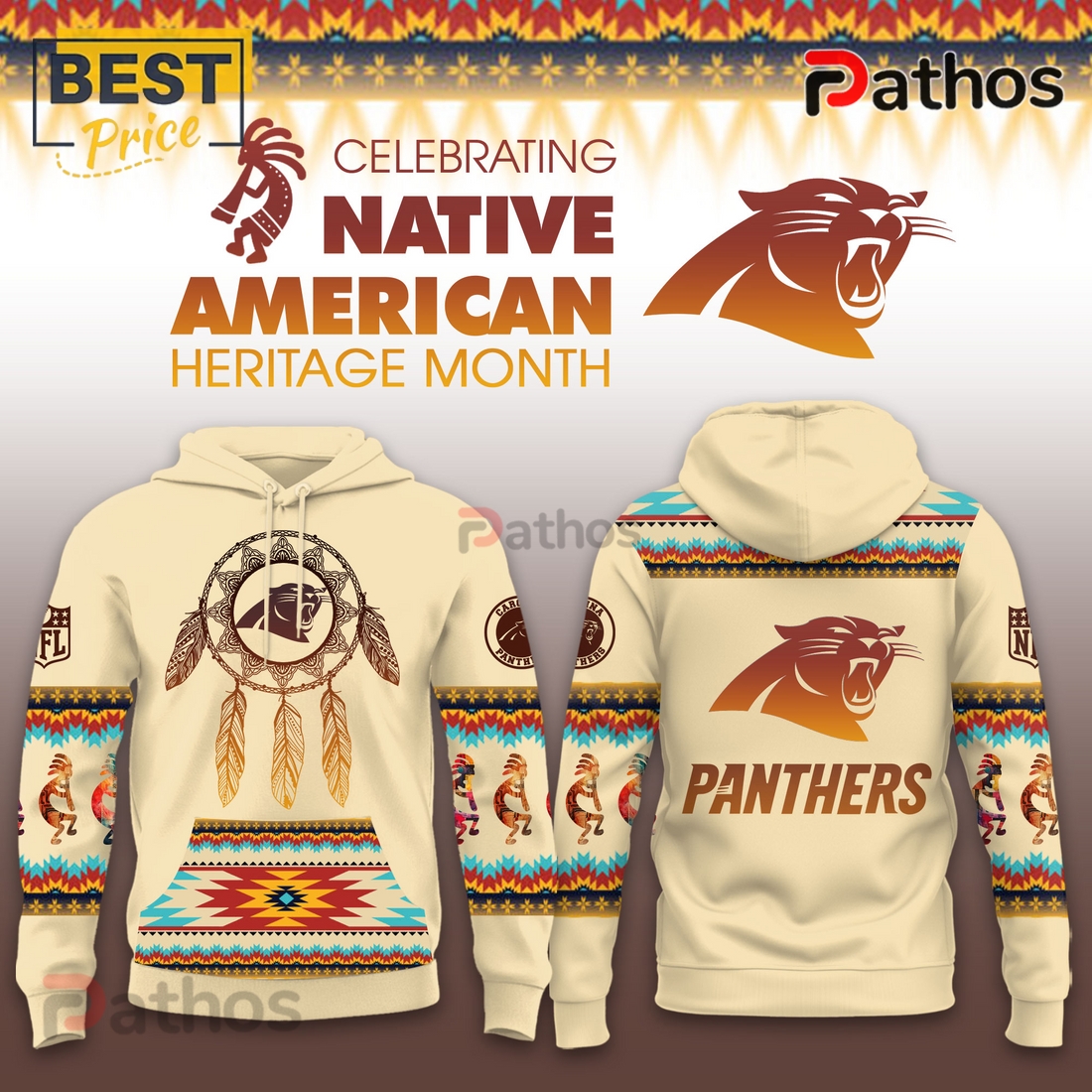 Carolina Panthers Native American Heritage Limited Hoodie, Cap Carolina Panthers Native American Heritage Limited Hoodie, Cap