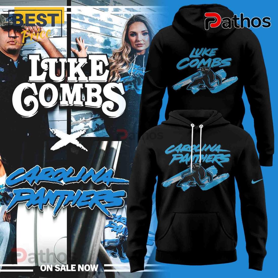 Carolina Panthers x Luke Combs 2025 Limited Edition Hoodie Carolina Panthers x Luke Combs 2025 Limited Edition Hoodie