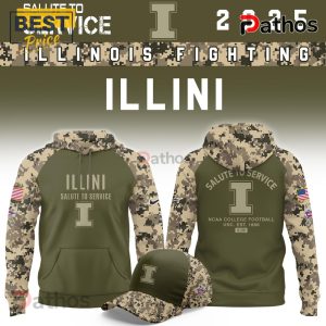 Illinois Fighting Illini Salute To Service Limited Hoodie 2025