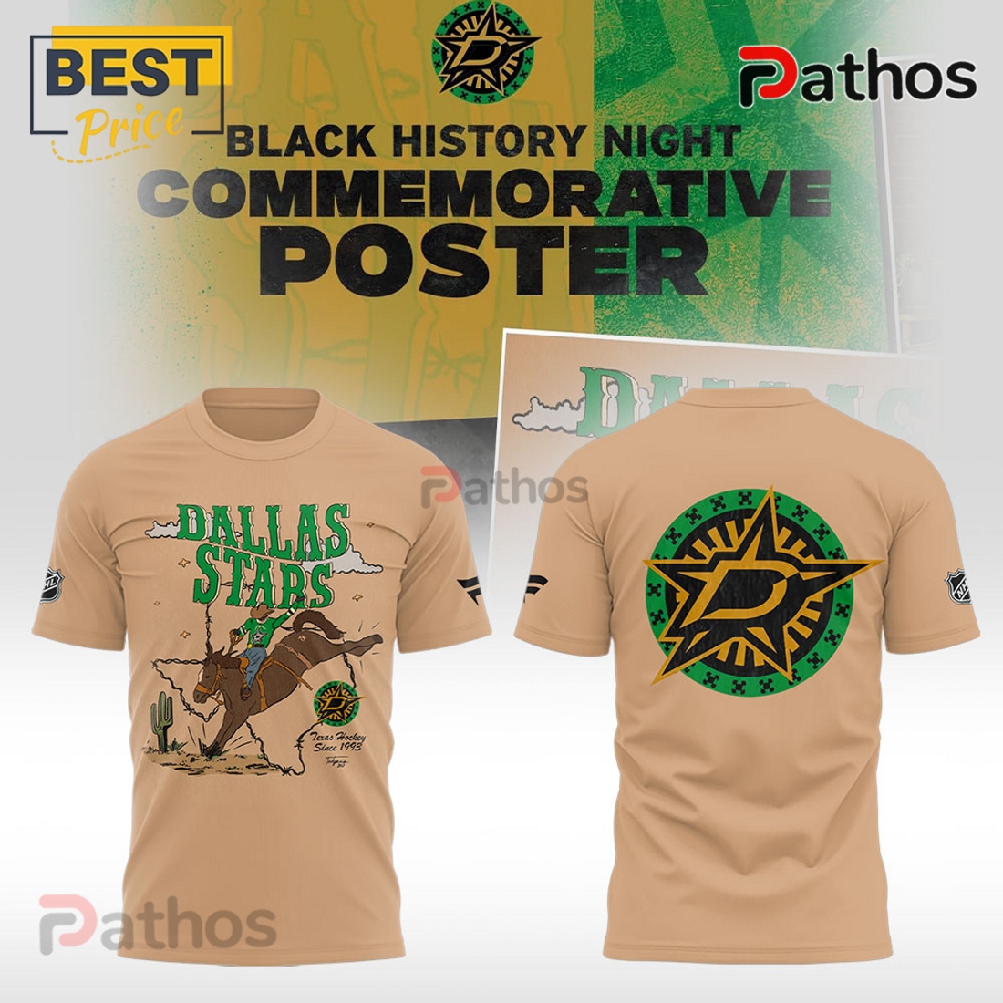 Limited Edition Dallas Stars x Black History Hoodie Limited Edition Dallas Stars x Black History Hoodie