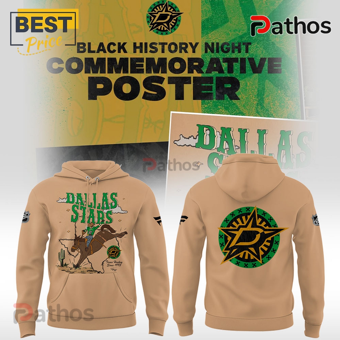 Limited Edition Dallas Stars x Black History Hoodie Limited Edition Dallas Stars x Black History Hoodie