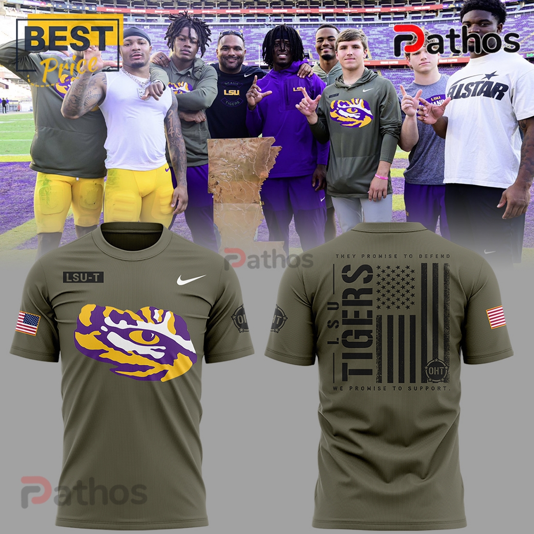 LSU Tigers Salute to Service Camo Hoodie LSU Tigers Salute to Service Camo Hoodie