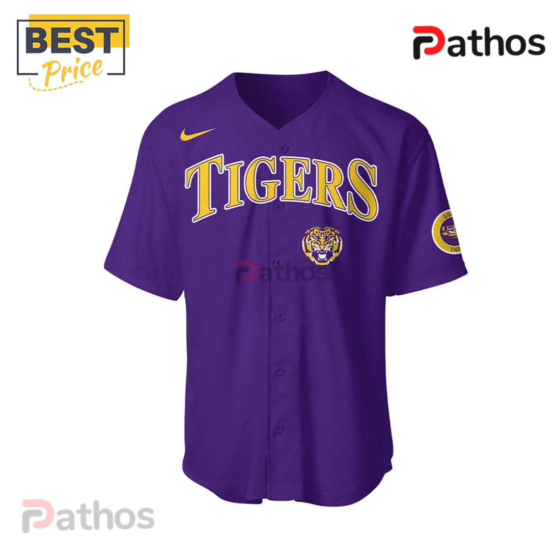 LSU Tigers x Firefighter Appreciation Purple Baseball Jersey LSU Tigers x Firefighter Appreciation Purple Baseball Jersey
