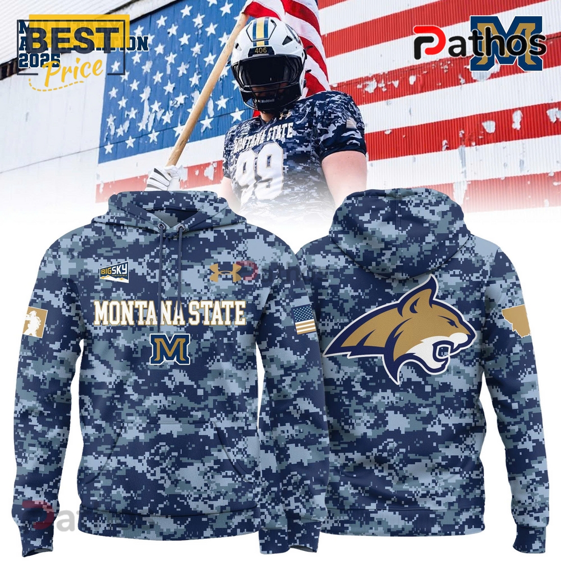 Montana State Bobcats Military Appreciation 2025 Hoodie, Pants Montana State Bobcats Military Appreciation 2025 Hoodie, Pants