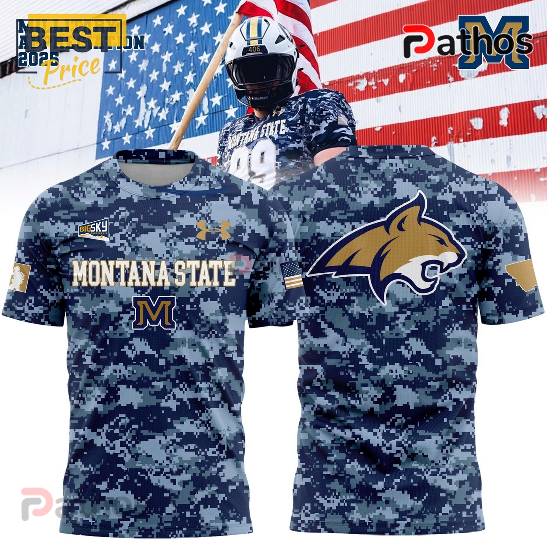 Montana State Bobcats Military Appreciation Hoodie 2025 Montana State Bobcats Military Appreciation Hoodie 2025