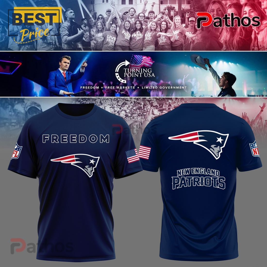 New England Patriots Freedom Legacy Hoodie New England Patriots Freedom Legacy Hoodie
