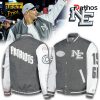 New England Patriots Grey Rivalries Nor’Easter Storm Baseball Jacket