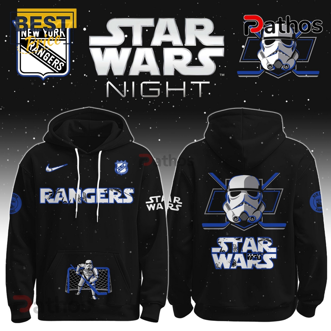 New York Rangers x Stormtrooper Limited Edition Hoodie 2025 New York Rangers x Stormtrooper Limited Edition Hoodie 2025