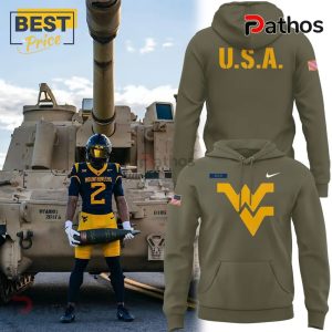 WVU Football Military Appreciation Hoodie Special Edition 4 wvu football military appreciation hoodie special edition 4 KYf6y