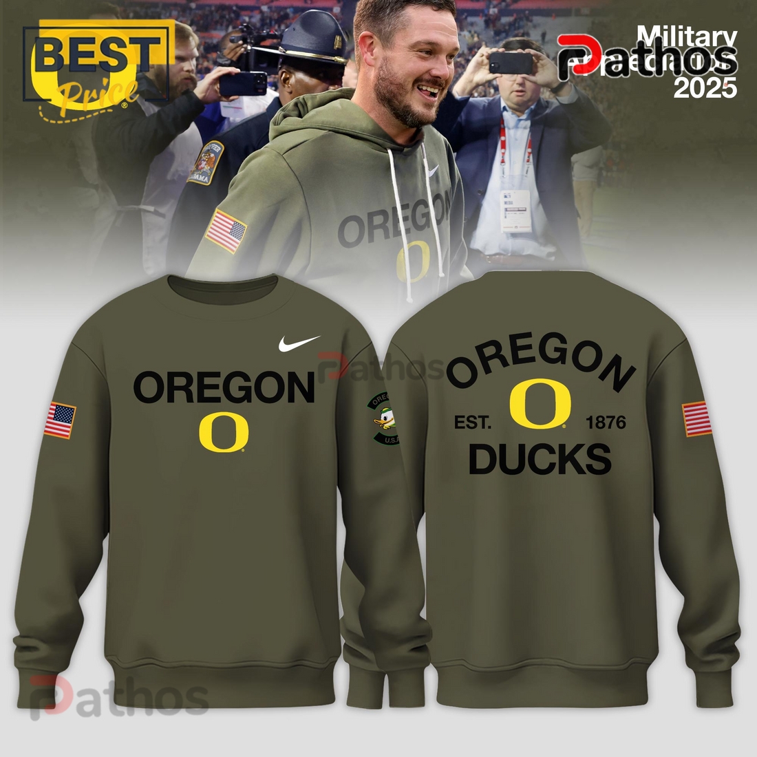 Oregon Ducks 2025 Military Appreciation Limited Edition Hoodie Oregon Ducks 2025 Military Appreciation Limited Edition Hoodie
