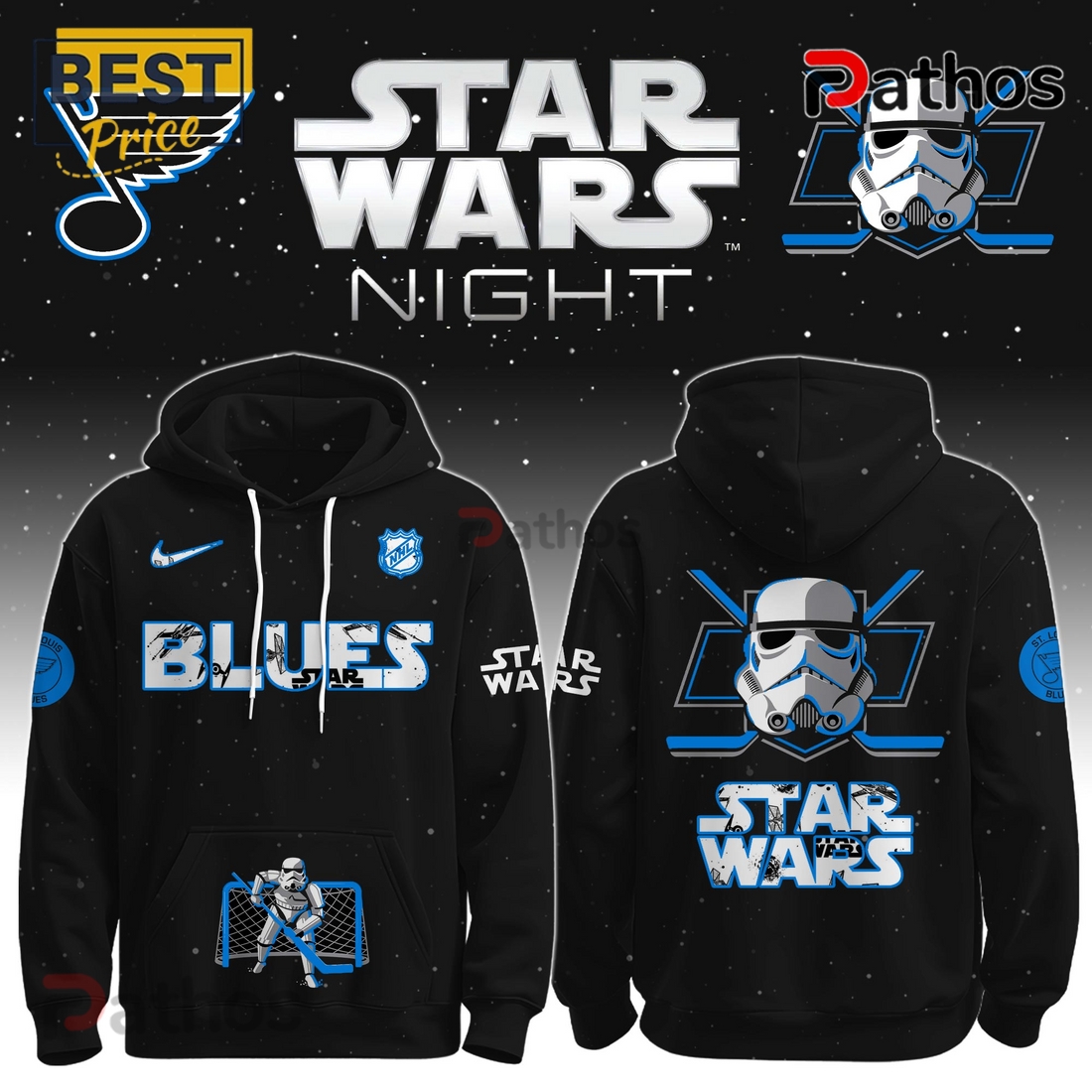 St. Louis Blues x Stormtrooper Limited Edition Hoodie 2025 St. Louis Blues x Stormtrooper Limited Edition Hoodie 2025